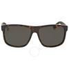Polarized Grey Square Men S SunglaSSeS gg0010S 003 58