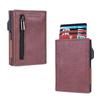 PU RFID Blocking Money Wallet Automatic Pop-up Credit Card Holder Business Purse Gift Cash Pocket for Men Women