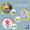 3 in 1 Detachable Kids Swing Seat with Seatbelt. Adjustable Rope for Indoor. Outdoor. Light Blue