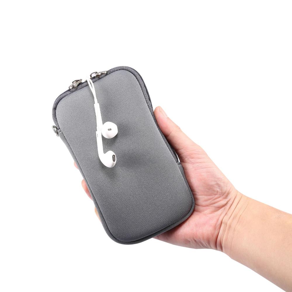 Inch Power Bank Storage Organizer With Hanging Neck Neoprene Bag Mobile Phone Bag Earphone Bag