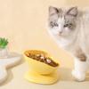Cat Dog Bowl Creative Inclined Kitten Puppy Food Feeding Bowls Neck Protector Cats Drinking Feeder Bowl Pet Accessories