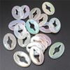 Materials UV Dazzling Jelly Color Acrylic Handmade Accessories 10pcs Oval Flat Beads Hollow DIY Bracelet Necklace Hairpin Making