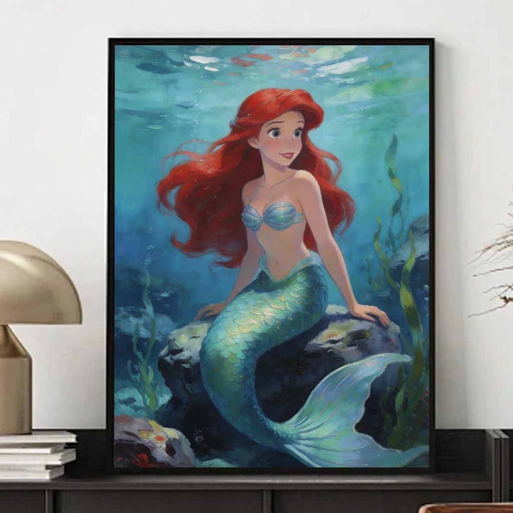 Disney Русалочка Ариэль Алмазная Живопись Мозаика Набор Ручная работа diy5D Домашний Декор Подарок