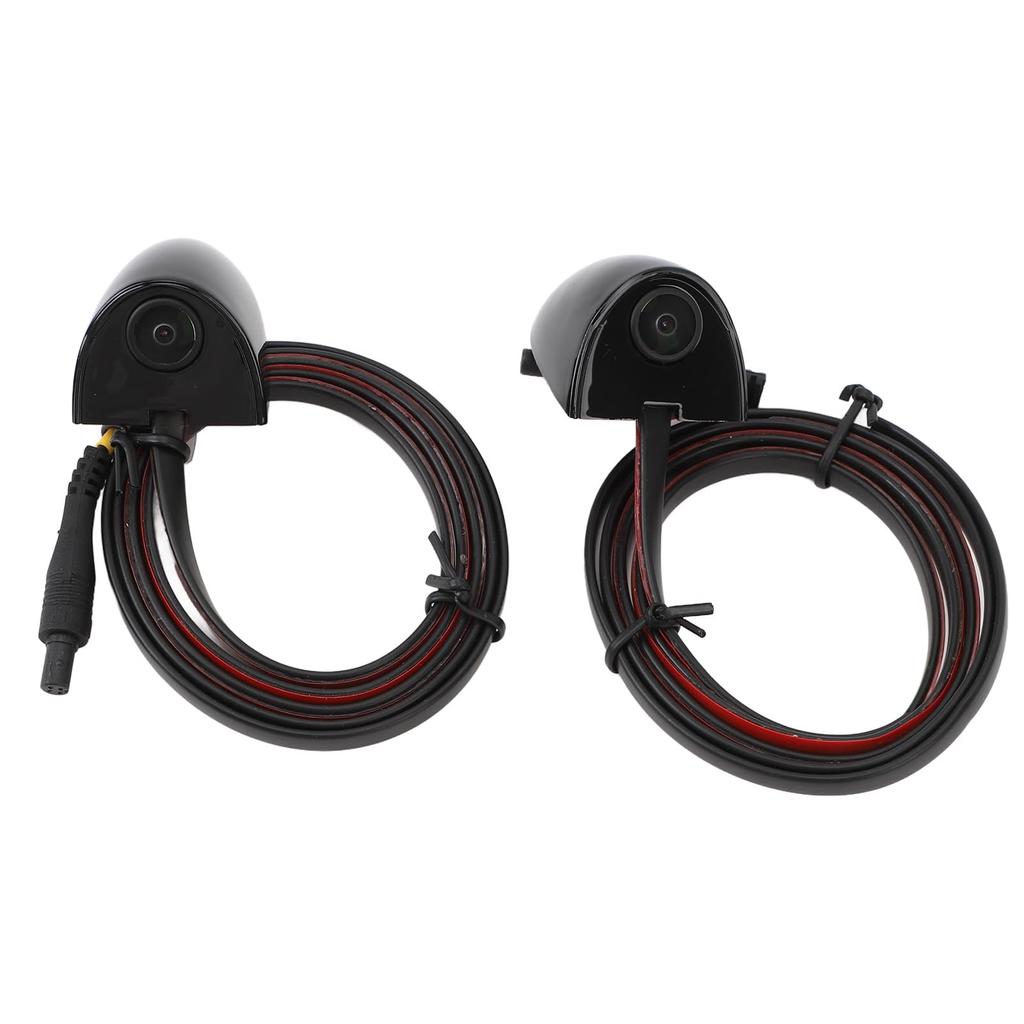 Камера слепых зон автомобиля с ночным видением, крепление на ленту, камера бокового обзора, система видеонаблюдения для камеры (черный)