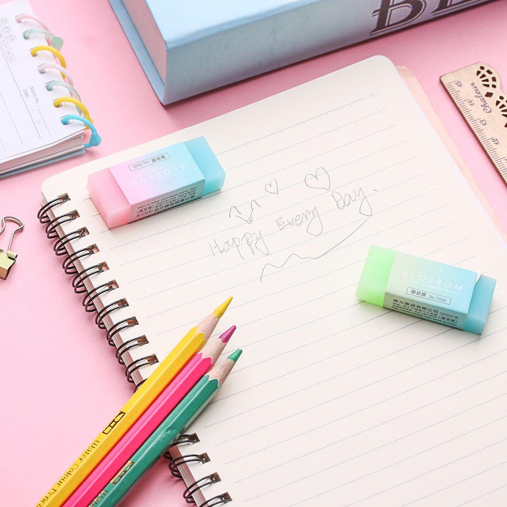 Stationery  Professional  Soft  Durable Rubber Erasers Jelly Colored  Cube  Pencil Eraser