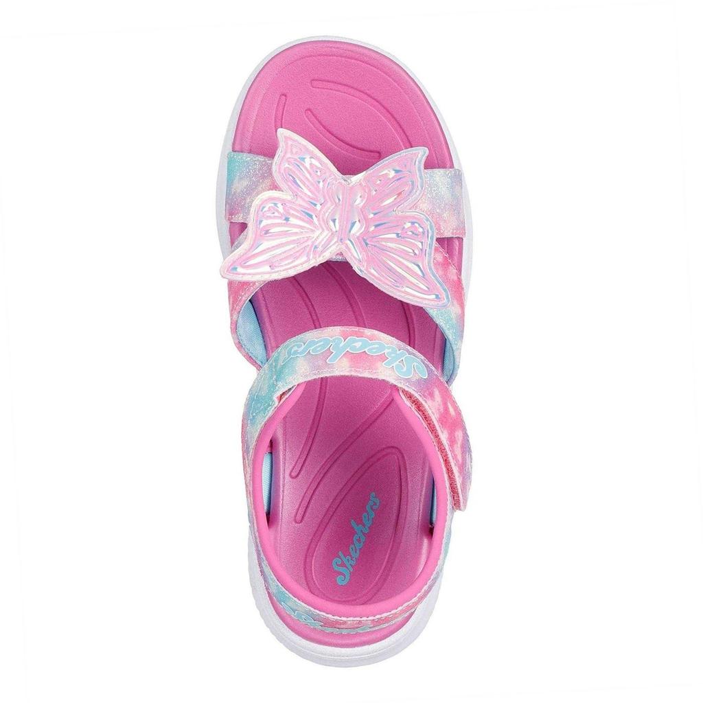 Skechers Girls Butterfly Glitter Sandals