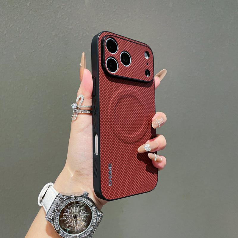 Магнитный чехол Yunge 'Яблоко' для телефона 17 Pro Max - Новый дизайн, Полное покрытие, Защита от падений для моделей 16/15