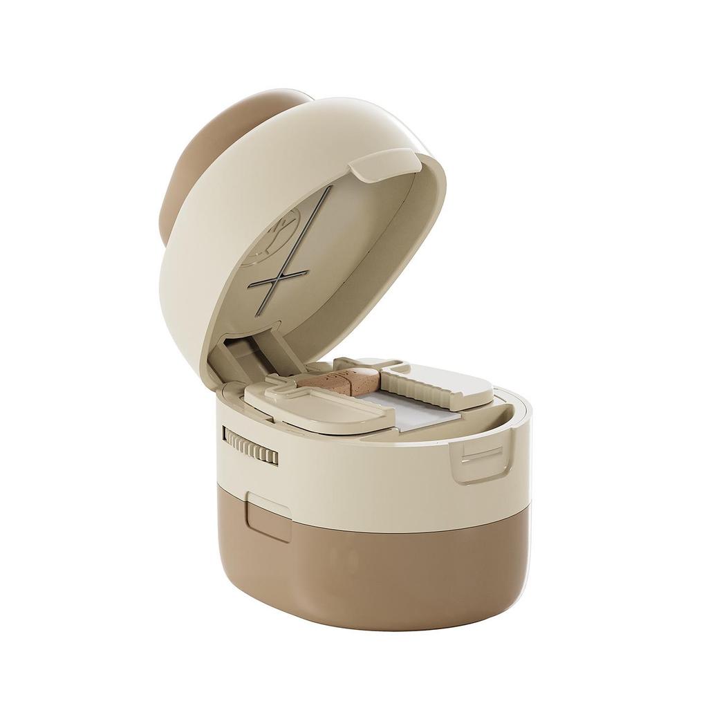 Portable Multi-functional Pill Cutter & Dispenser: 4-in-1 Medicine Storage and Splitter Tool