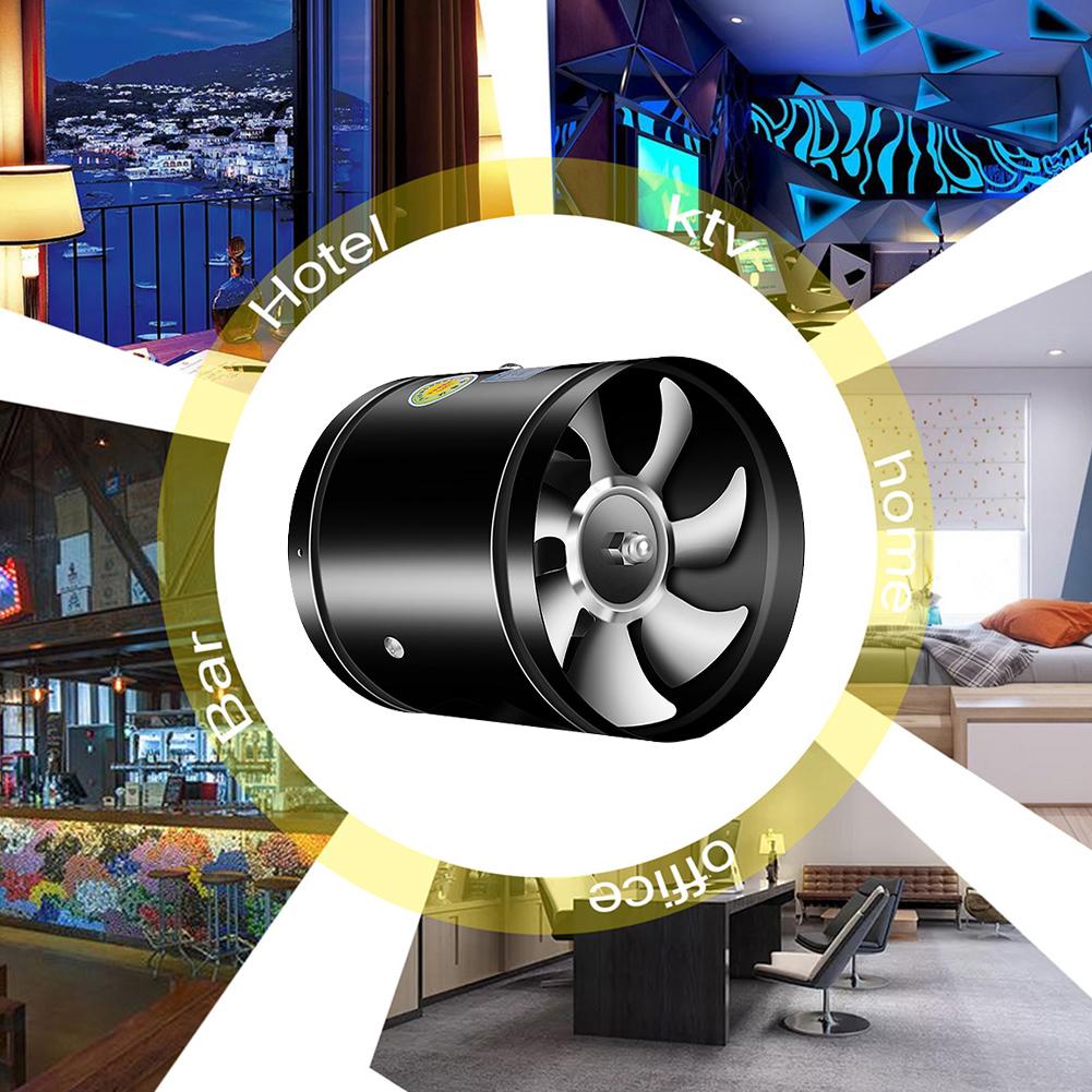 Мини-вытяжка металлическая 4 6 8 дюймов труба вентилятор 2800 об/мин канальный вентилятор малошумный вытяжной вентилятор для ванной комнаты кухни туалета столовой