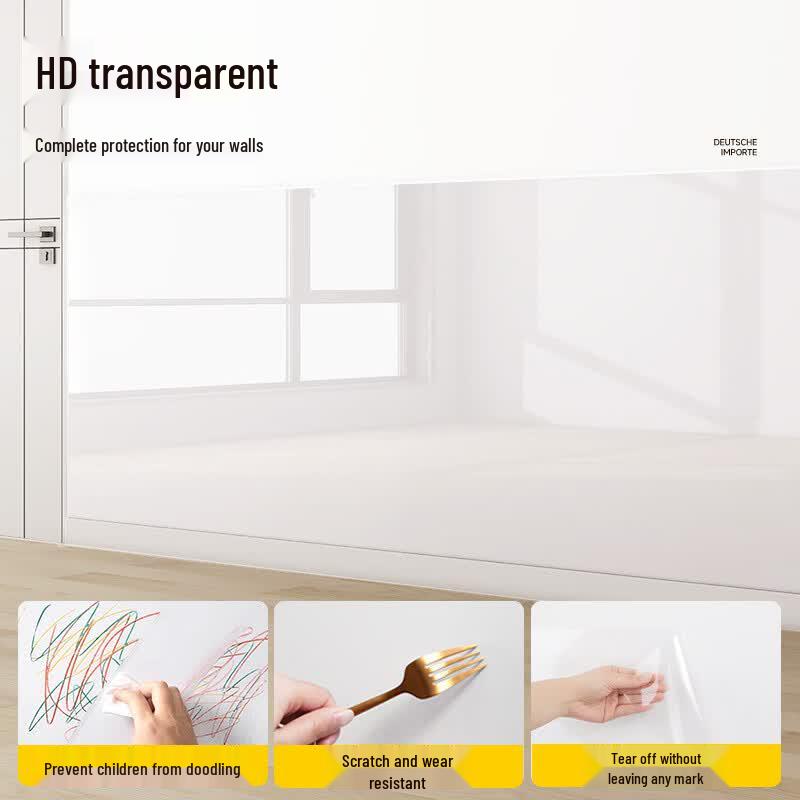 Andatong Transparent Static Cling Wall Protective Film