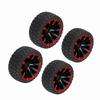 4pcs Set Tires Rubber Tyre Racing Off Road Vehicle Wheel Rim for RC 1:10 Car Part