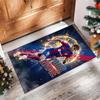 Lamine Yamal Printed Crystal Velvet Rug Non‑Slip Crystal Velvet Carpet For Sofa Bedroom Indoor Home Decoration