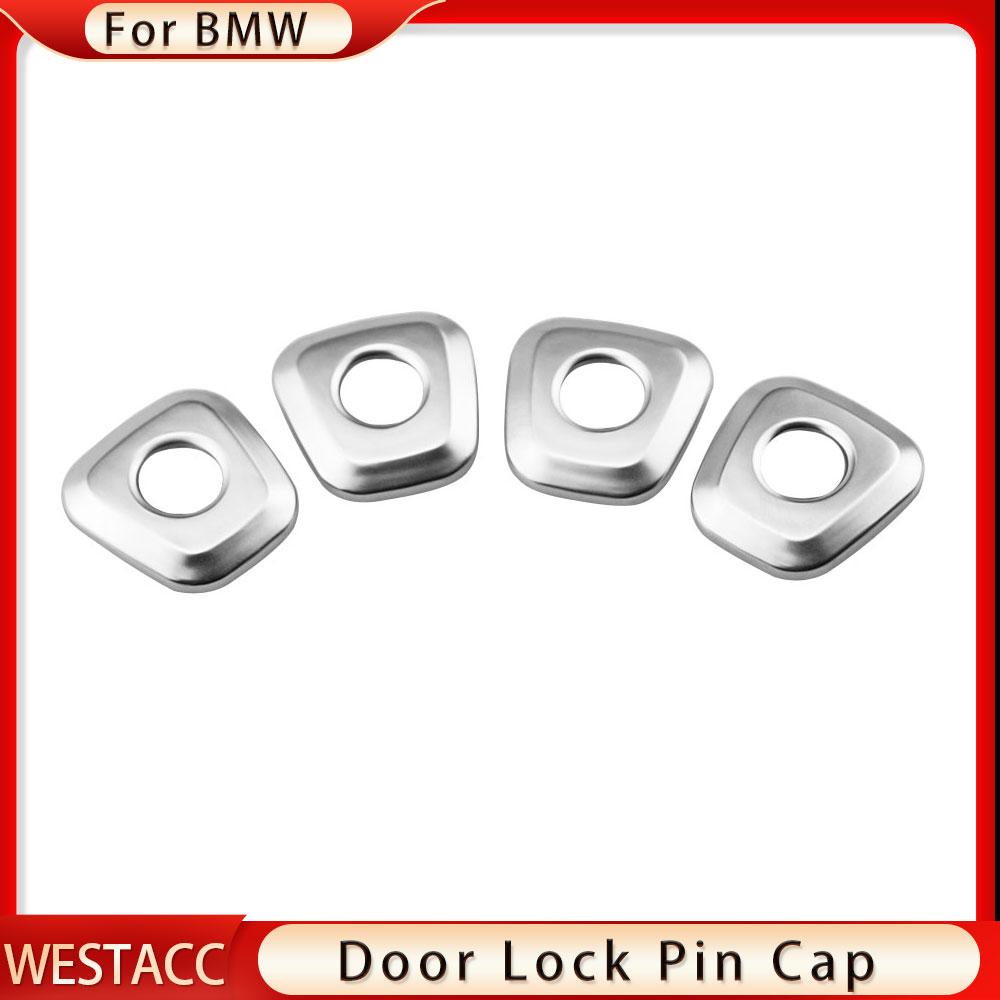 4 шт./компл. ABS хромированная ручка замка задней двери автомобиля, крышка, накладка, наклейка для BMW X1 F48 2016 2017 2018  