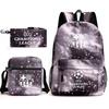 Soccer Fan Backpack for Kids Teens Manchester United Simple Casual Daypack Shoulder Bag with Pencil Case