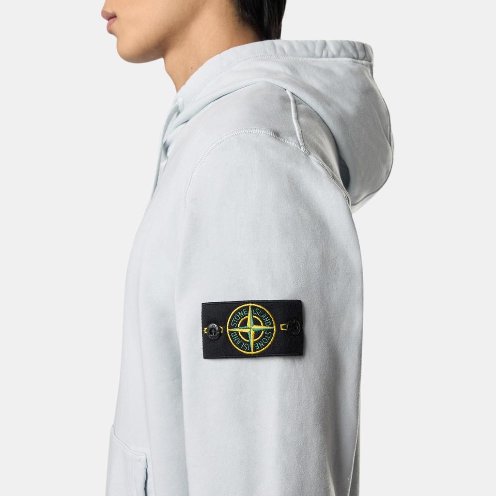 STONE ISLAND Худи с капюшоном и длинными рукавами, мужской свитшот, небесно-голубой K1S1561000-45S0051-V0041