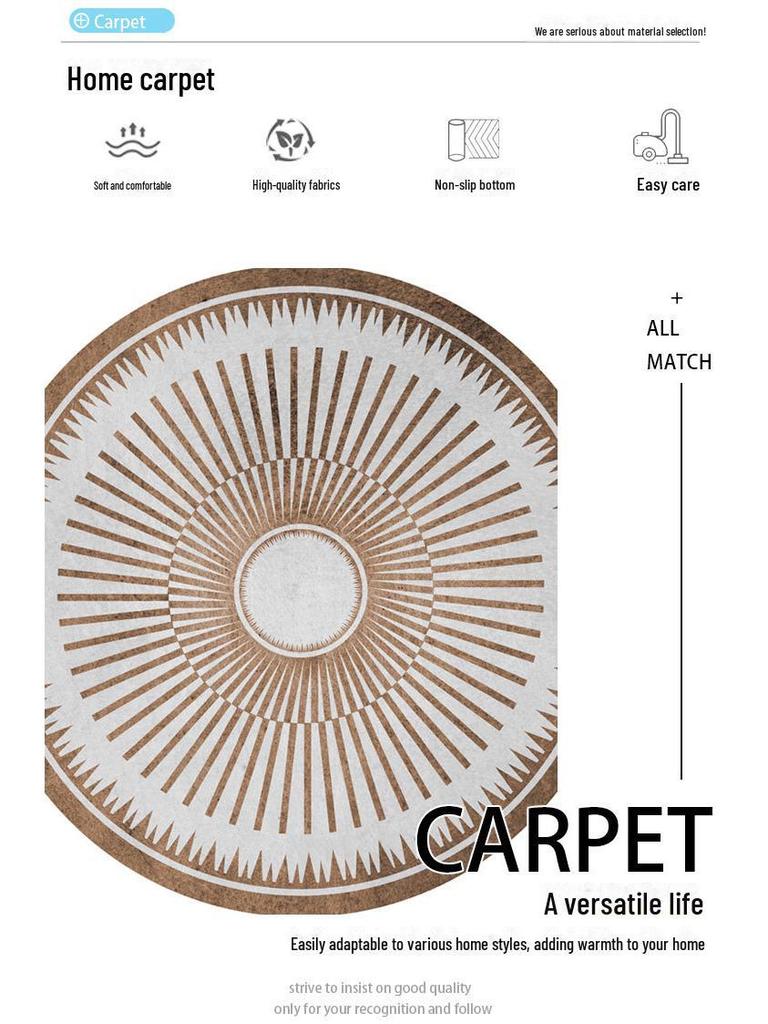 Современный круглый ковер из искусственного меха в стиле коровьей кожи для гостиных и спален