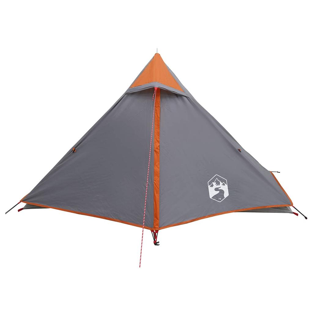 Trekking Tent Gray and Orange 222 x 85 x 125 cm