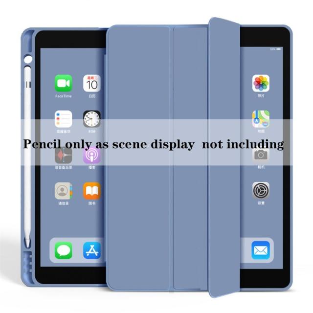 Чехол для iPad Pro 11 10,5 Air 3 Smart Cover 2019 iPad 10,2 8th 9,7 Mini 4 5 с подставкой для карандашей 5-го, 6-го поколения