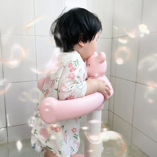 Baby Tub Stand with Stable Structure Adjustable Height Backrest Baby Design Anti-Slip Safety Bathing Tower