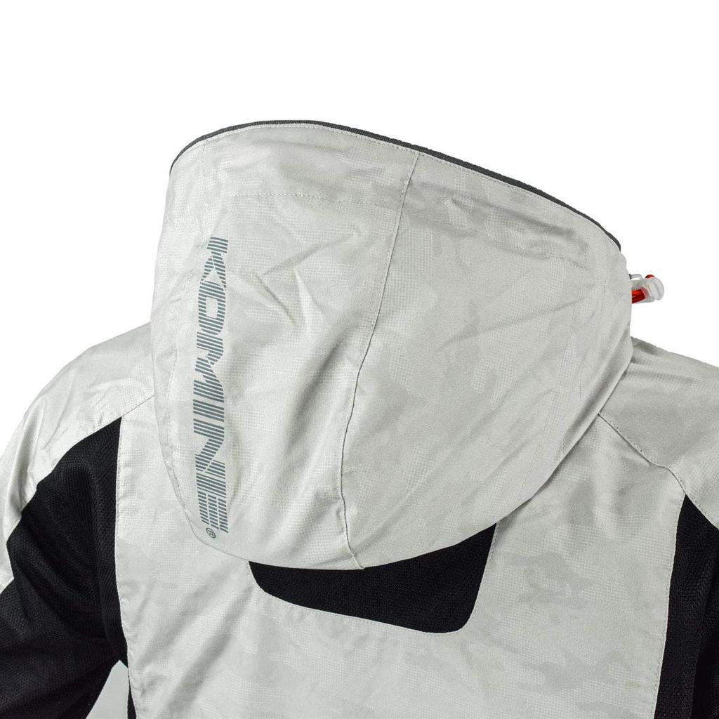 Мужская защитная куртка-худи Komine JK-112 1094 07-112 с полусетчатой подкладкой для мотоциклистов, для весны/лета/осени, сетка,