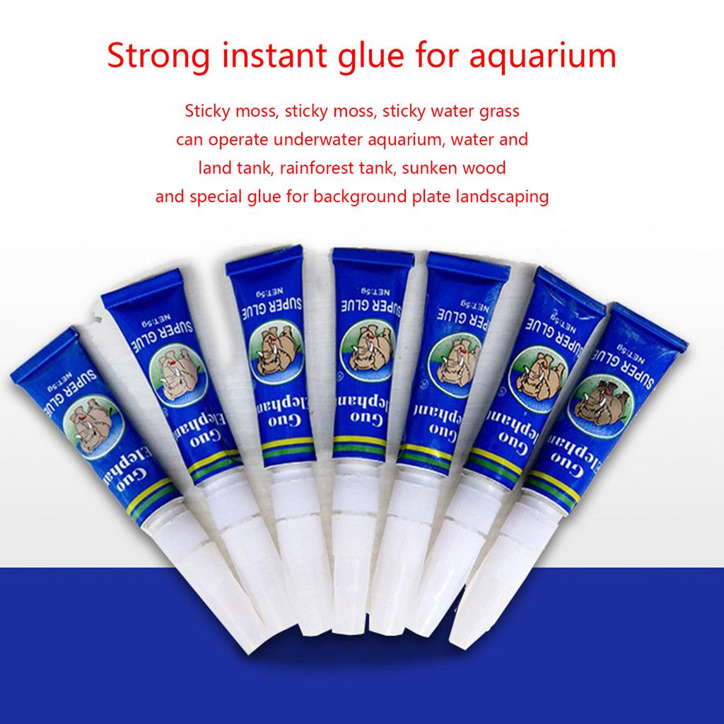 25PCS Aquatic Plants Driftwood Underwater Gel Quick Drying Safe Glue for Moss for Coral Sinking Wood Coral Snags