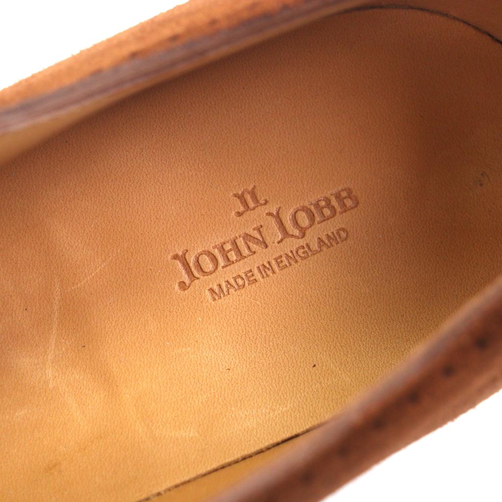 Безупречные кожаные туфли John Lobb SAUNTON Thornton Brown Замша мужские 8 Б/у