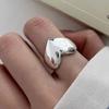 Серебряное кольцо 925 пробы, корейское, геометрический витой плетеный открытый дизайн, женская мода, индивидуальность, простой тренд, ретро, крутые украшения