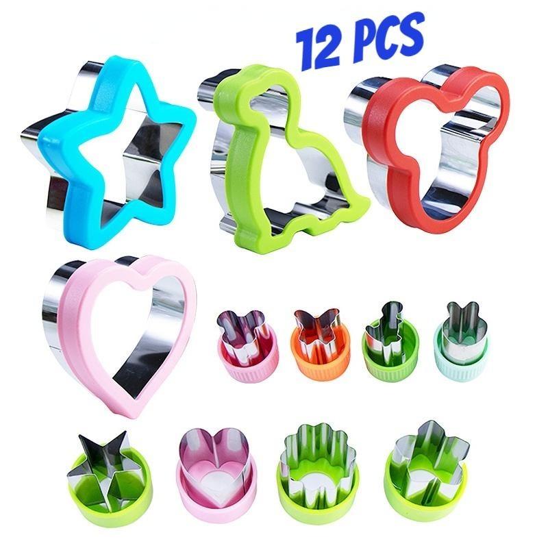 Резак для сэндвичей, набор формочек для печенья для детей, включая формочки для сэндвичей, формочки для овощей и фруктов, формочки для печенья в форме сердца