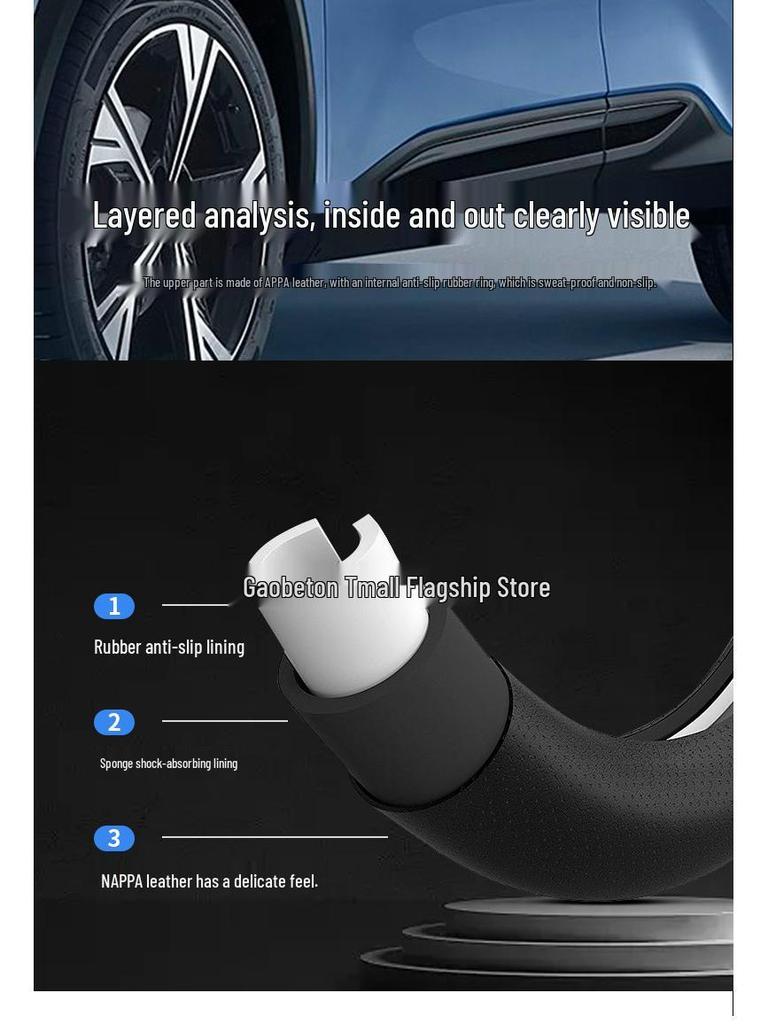 2024 Geely Xingyuan Ультратонкий Противоскользящий Всесезонный Чехол на Руль
