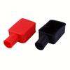 1Pair Car Battery Terminal Cover, Soft Rubber Vehicle Insulating Battery Protector, Automotive Stud Connector Top Post Cap