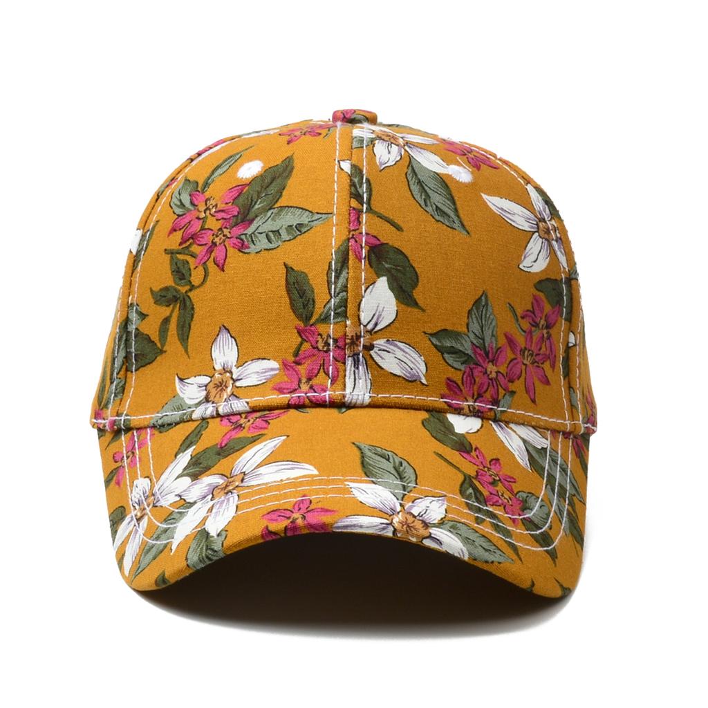 Northwood Women's Summer Sunscreen Flower Baseball Cap Print Hat Hard Top Baseball Cap for Women