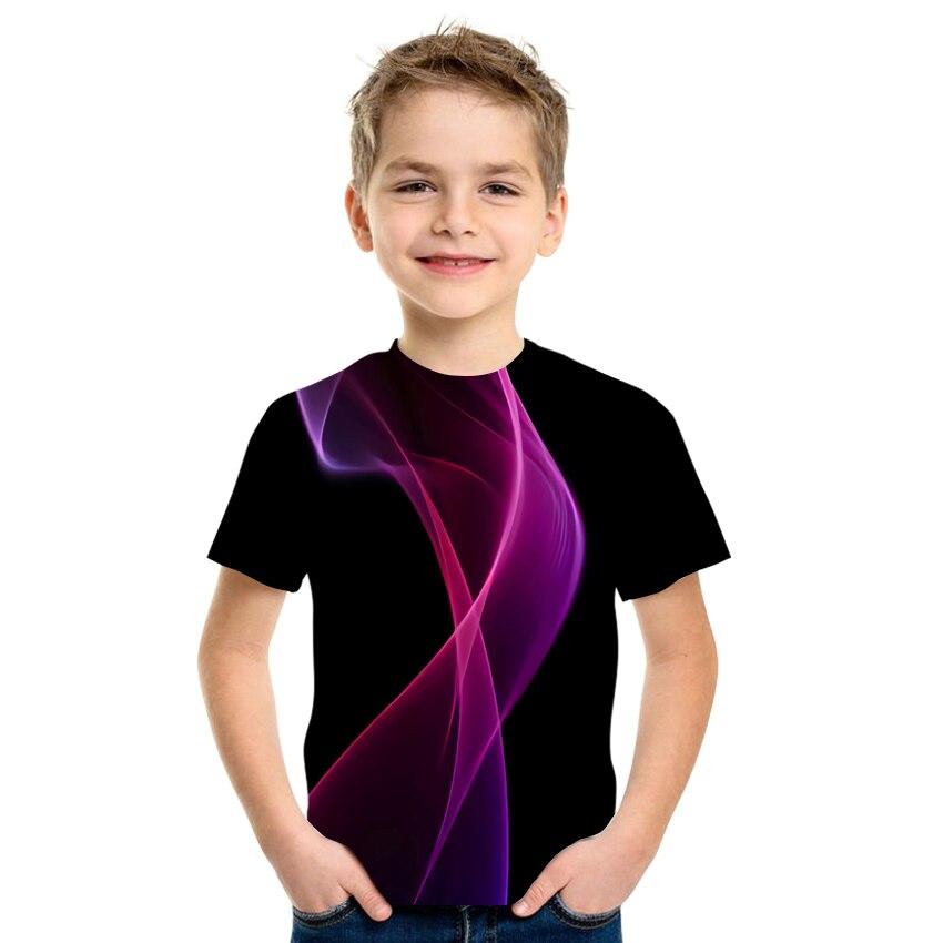 Baby Boy Cartoon Casual T-shirt Girl Abstract Fashion T-shirt Summer Short-sleeved O-neck T-shirt