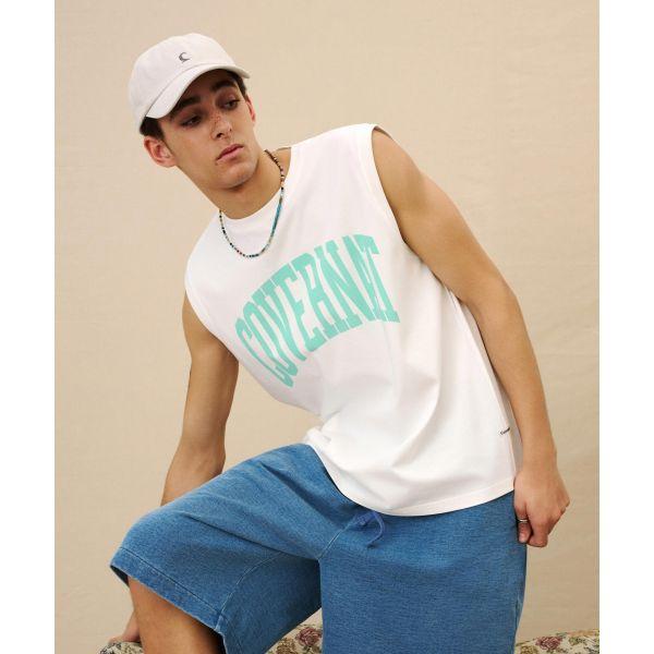 Covernat Ss26 Arched Logo Sleeveless Casual Vest Men tops CO2602STS1BK