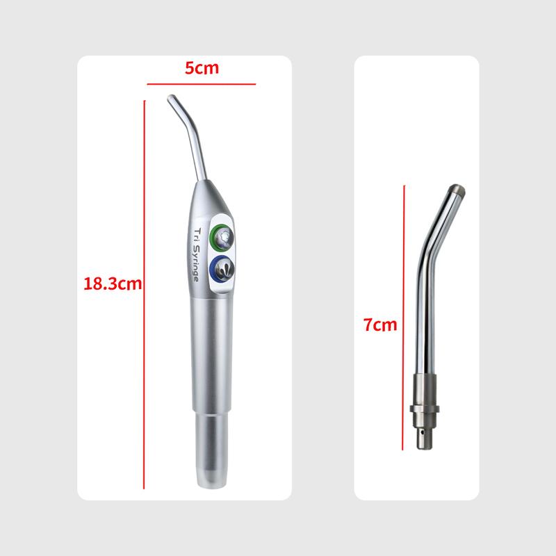Dental New Style Tri Syringe 3 Way Air Water Spray Triple Syringe Handpiece 5Holes Jet water spraying oral cavity equipment