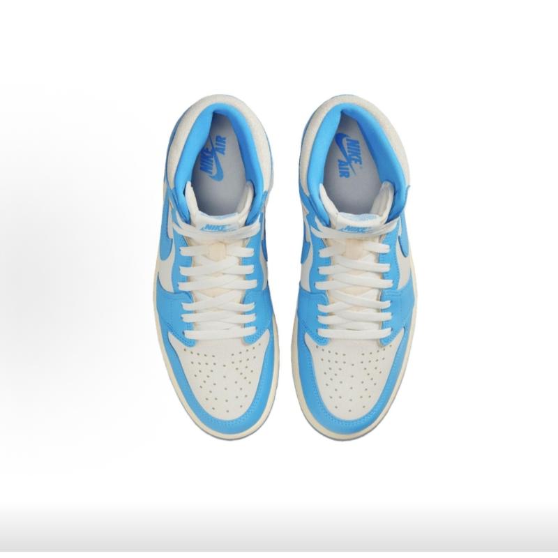 Мужские кроссовки Air Jordan 1 Retro High OG UNC Reimagined Синий Темно-пудрово-синий Парусный DZ5485-402