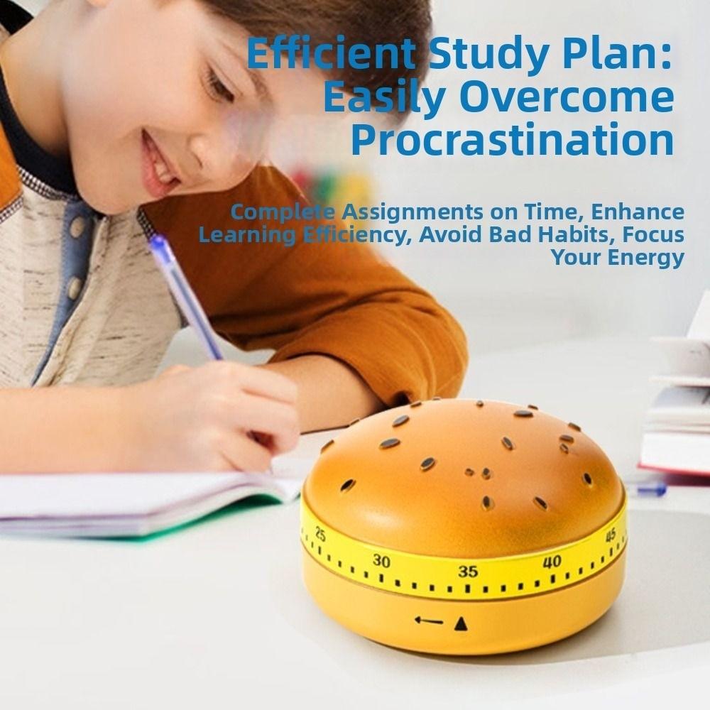 60 Minutes Countdown Alarm Clock Cartoon Mechanical Timer Children Study Timer Kids/Adult