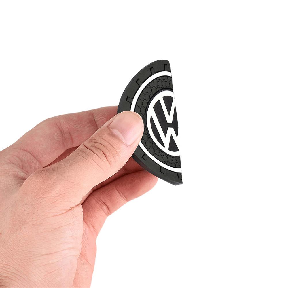 2026 Hot For VW VOLKSWAGEN 1/2Pcs Car Anti-Slip Silicone Coaster Auto Interior Water Cup Pads For Volkswagen Vw Tiguan Jetta Mk6