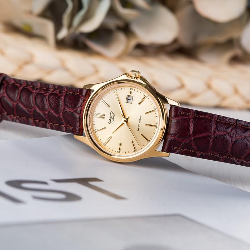 Casio Женские часы стандартной серии с золотым покрытием LTP-1183Q-9A LTP-1183Q-9A