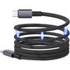 Automatic Storage Cable Type C Magnetic Charging USB-C To USB C Cable [240W/5A PD Compatible Fast Charging 480Mbps Data Transfer USB2.0] Highly