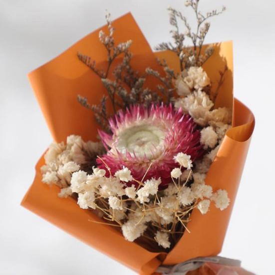 Мини-букет из сушеных цветов Сушеная гипсофила Роза Декорация Маленький цветочный букет Романтический День святого Валентина