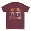 Unisex ADHD It is Not Disability T Shirt  100 Cotton Tops Casual Short Sleeve Round Collar Tee Shirt Birthday Present TShirt