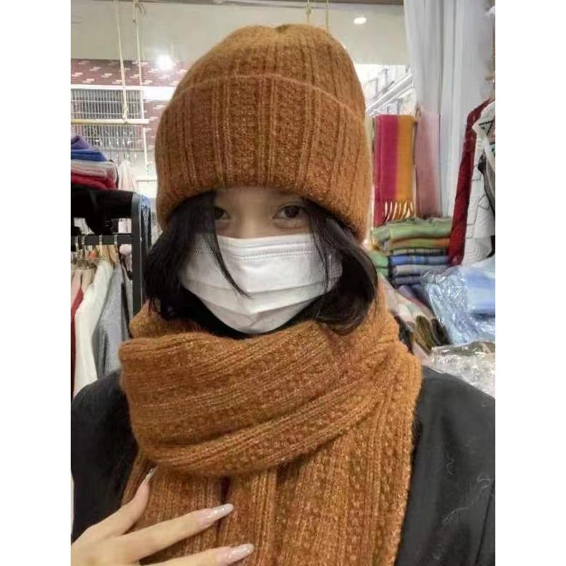 New Wool Knitted Scarf for Women In Winter Korean Fashion Versatile Warm Student Scarf Skin Friendly and Soft