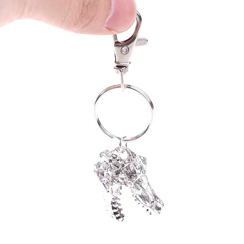 Брелок в виде черепа динозавра Тираннозавр Рекс Киберпанк Гот Зубы животных Скелет Череп Готический подарок ювелирные изделия