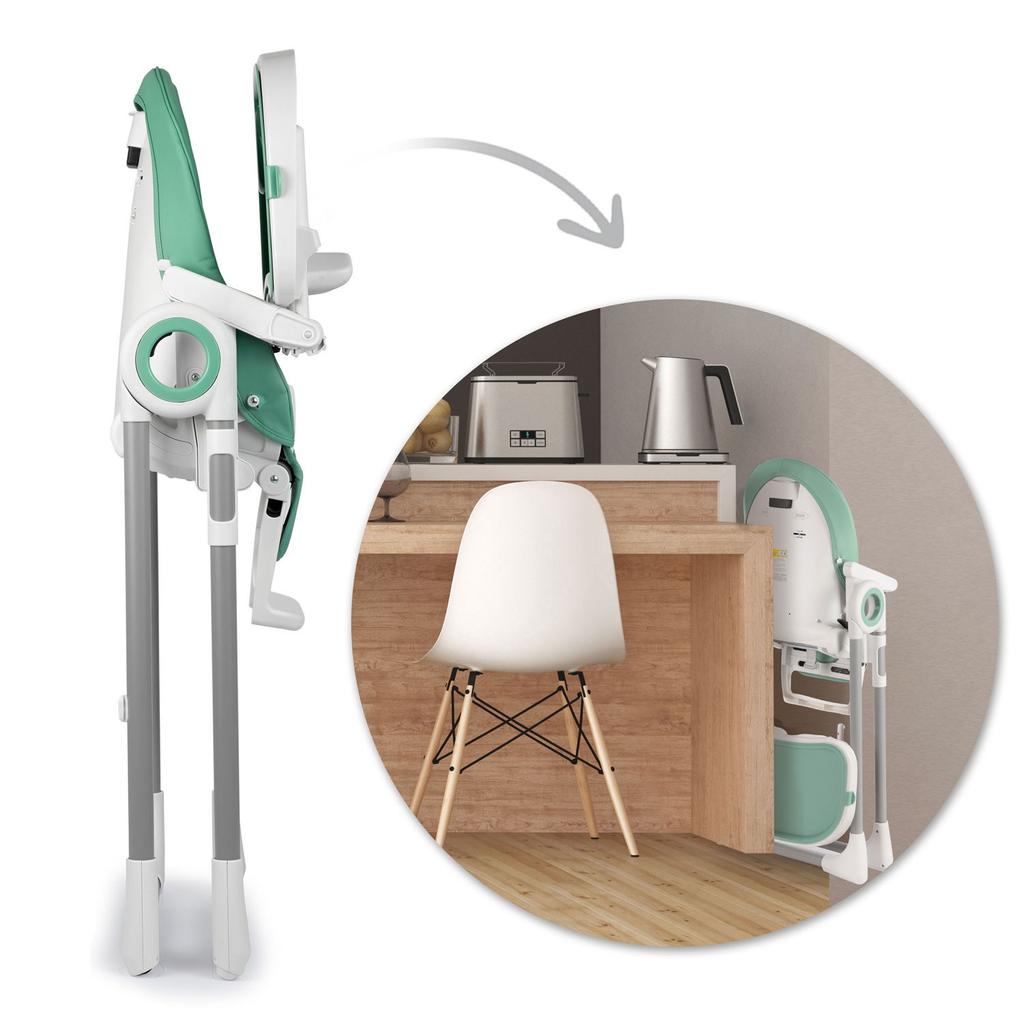 Belo High Chair With Table, Recliner + Toy Bar