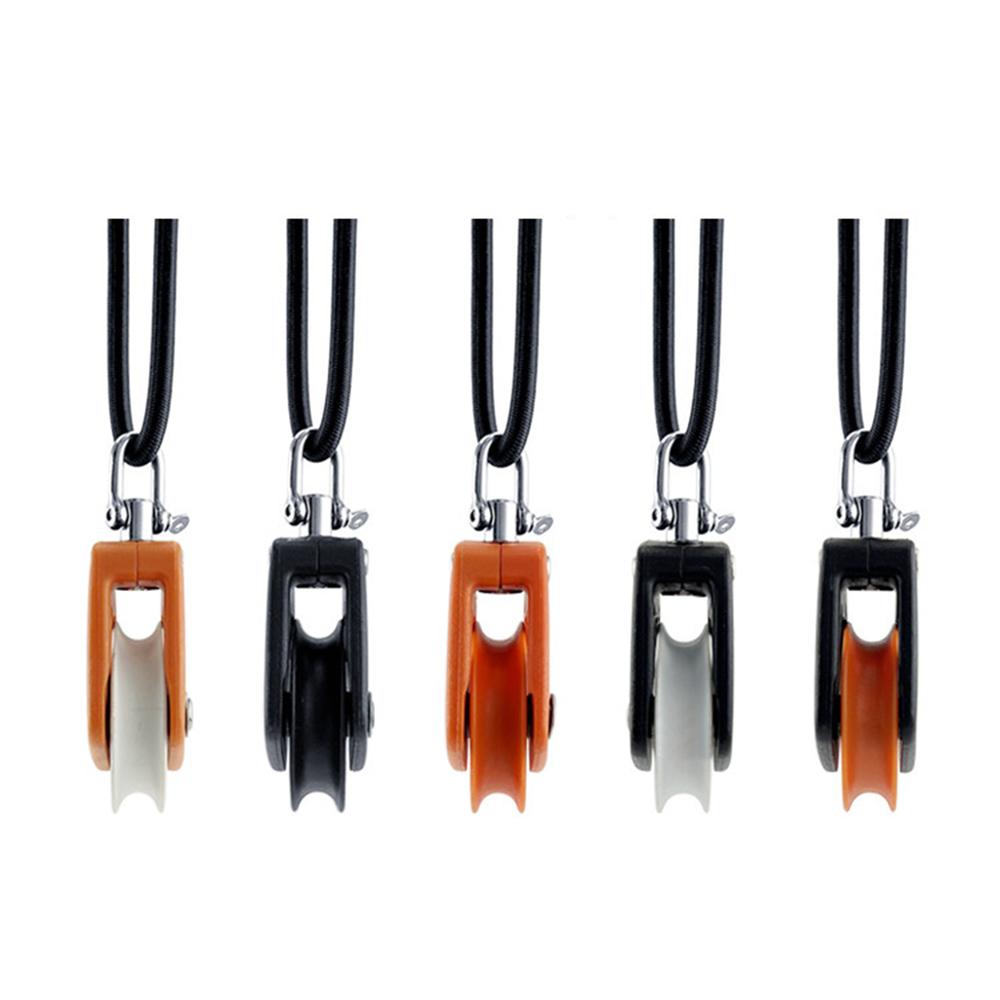 Sailboat Pulley Nylon Crane Pulley Block Lifting Single Pulley Swivel Sailing Pulley