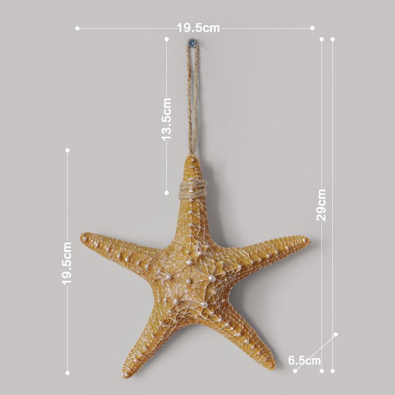 Trendy Ceramic Starfish Wall Ornament For Stylish Home Interior Design