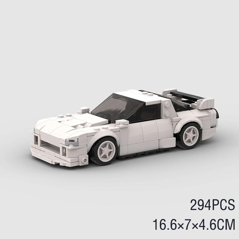 MOC F1 City Speed Sports Champion Racing Car Building Blocks Brick R34 RX-7 Vehicle Supercar Fast & Furious MK4 Supra Kids Toys