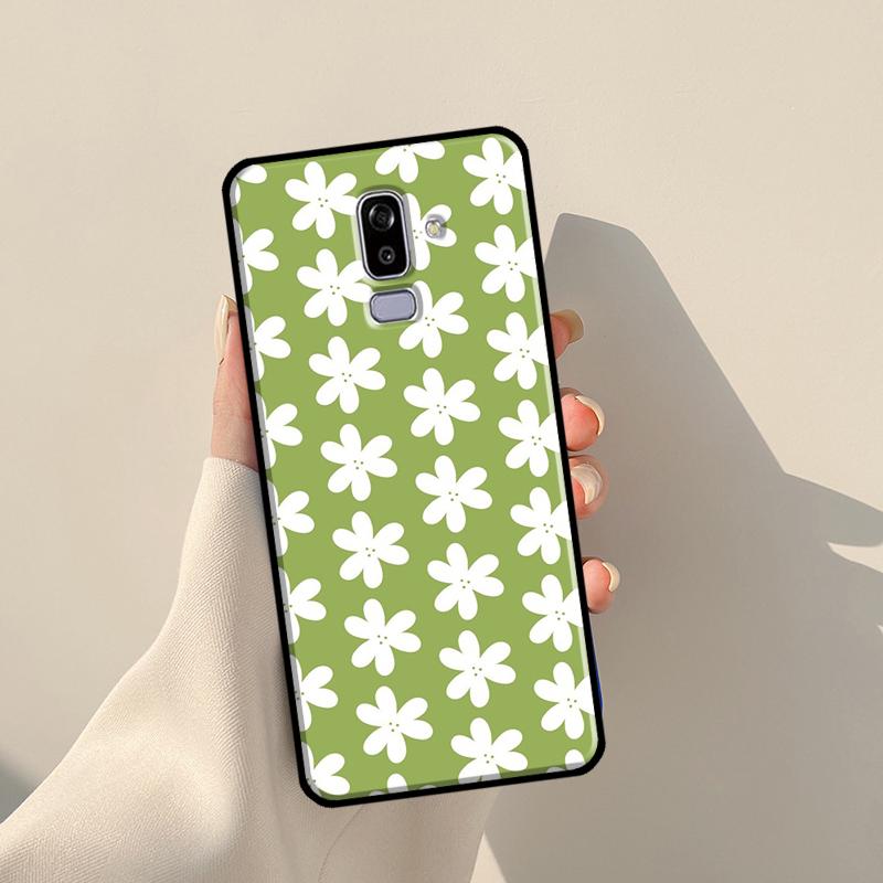 Чехол Matcha Sage Green Love Heart для Samsung Galaxy J3 J5 J7 2017 A3 A5 J1 2016 J4 J6 Plus A6 A7 A8 A9 J8 2018
