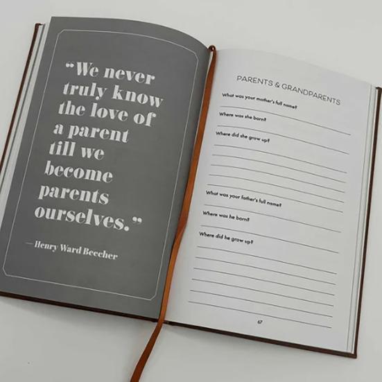 Папа, я хочу услышать твою историю. Блокнот на 154 страницы. Более 250 подсказок.