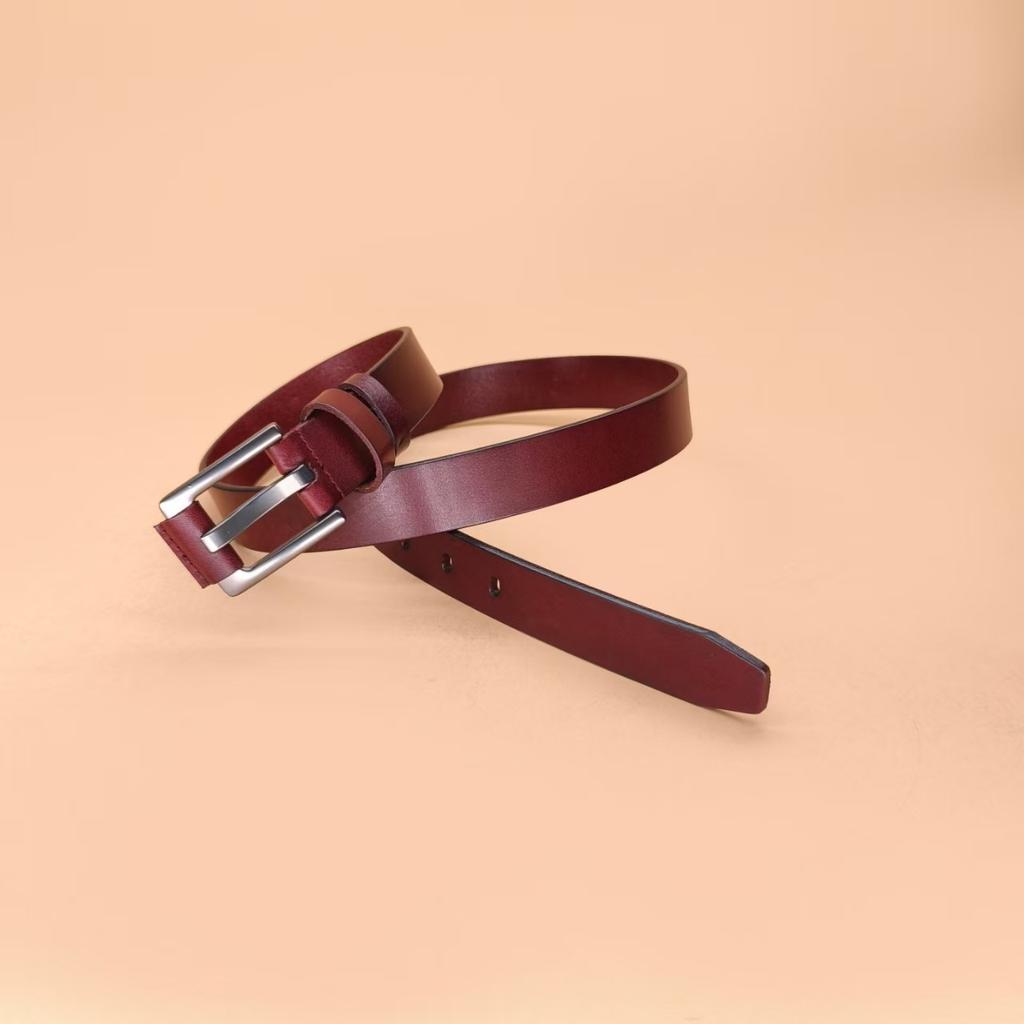 Простой женский ремень первого слоя, универсальный ремень, женский изящный декоративный модный ремень с пряжкой